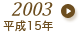 2003年（平成15年）