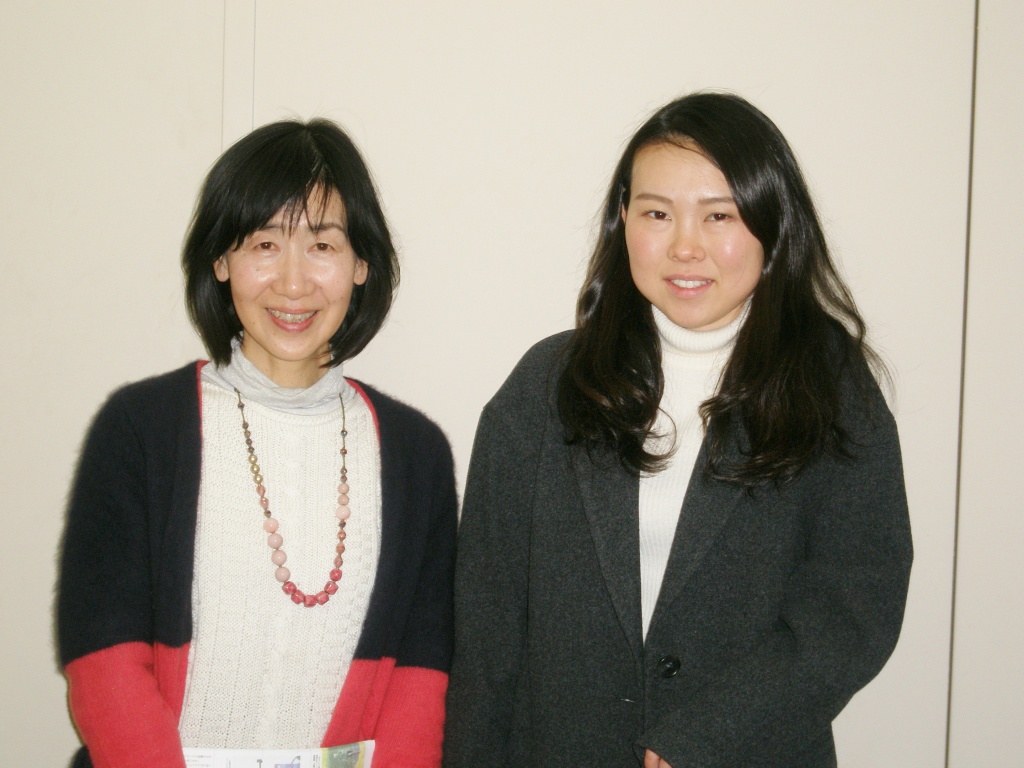 滝口明子先生（左）と阿部友里香さん（右）