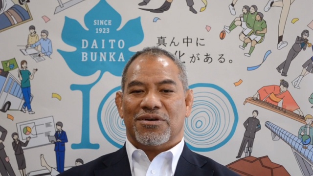 元ラグビー日本代表 ラトゥ・ウィリアム 志南利さん (経済学部経営学科(当時) 1990年度卒業)
