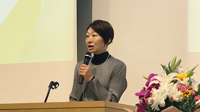 寄付者 庄司 様によるスピーチ