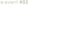 event#03 10月17日　90周年記念WALK