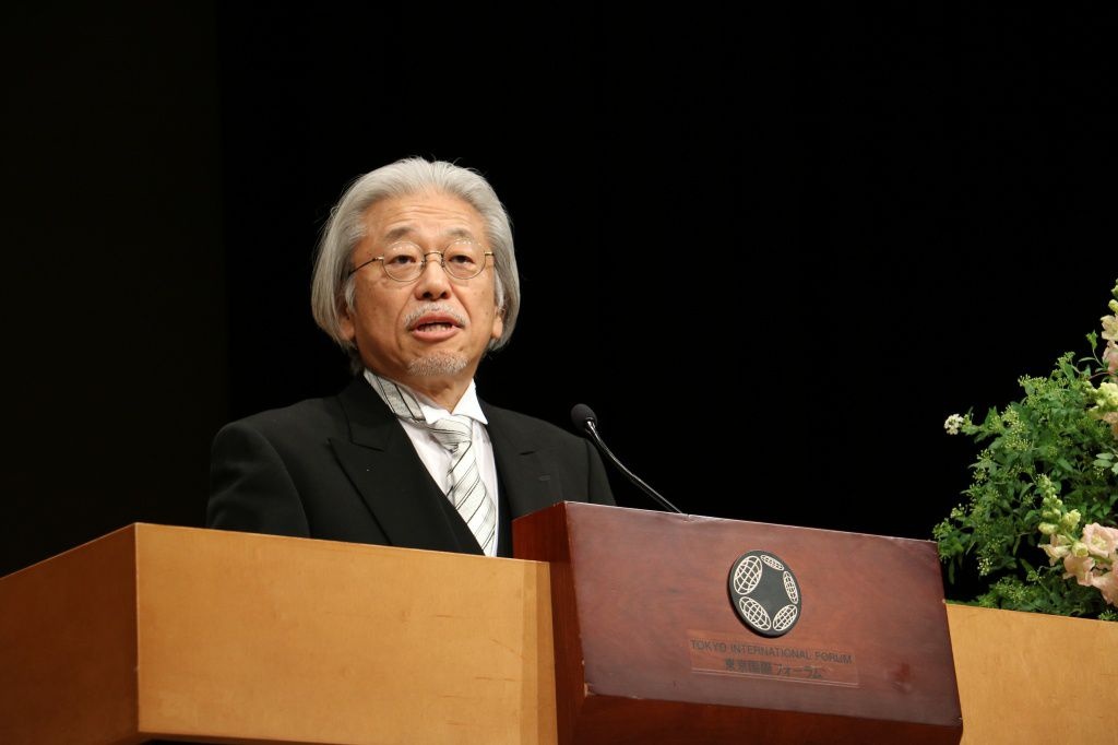 門脇廣文学長による「学長告辞」