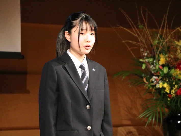 小川美々さん（大阪青凌高等学校1年）