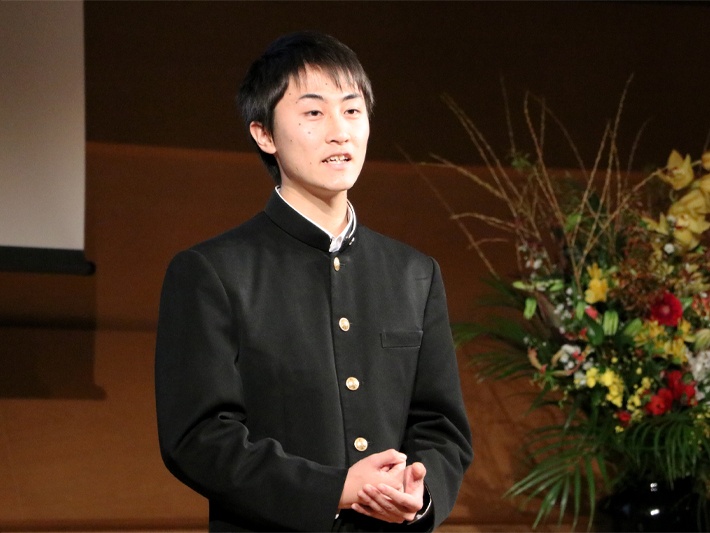 渡邊光祐さん（埼玉県立不動岡高等学校2年）