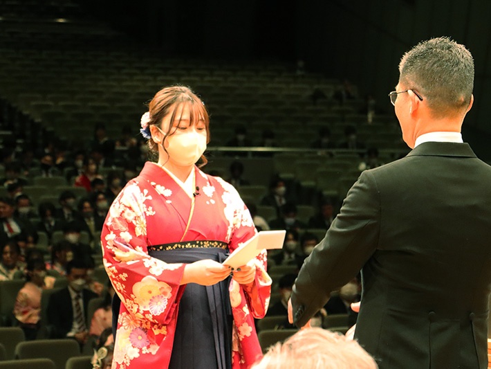 午前の部：井上 萌々子さん（スポーツ・健康科学部 健康科学科）