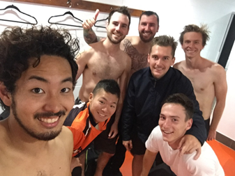 サッカーのチームメイト