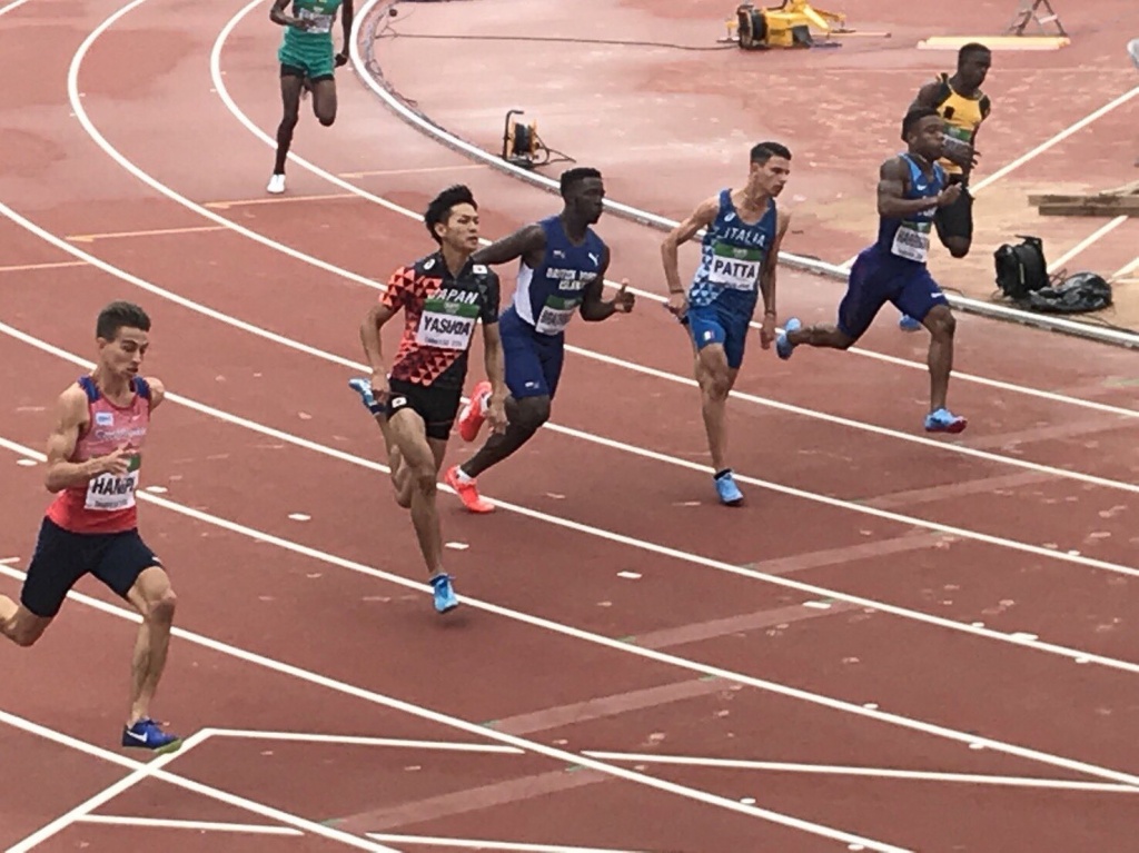 力走する安田選手(提供:日本陸上競技連盟)