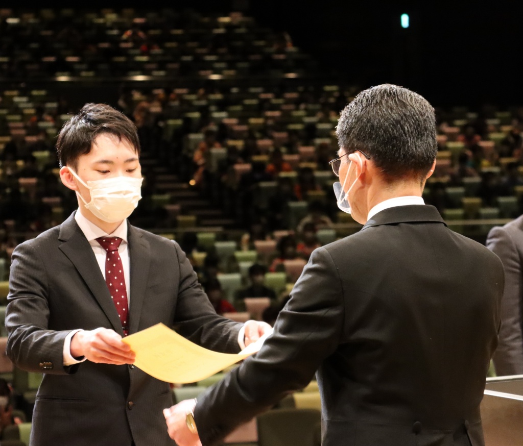 学長賞（湯本隼也さん　書道）