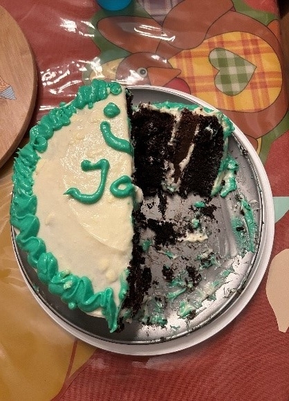 ホストマザーが作ったバースデーケーキ