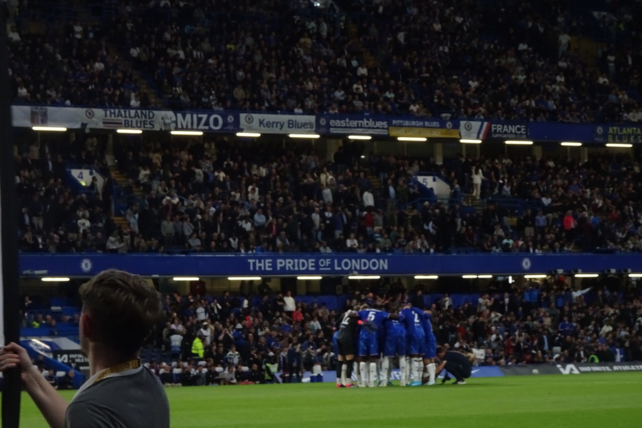 子供の頃から夢見ていたChelseaFCの試合観戦の時のものです。