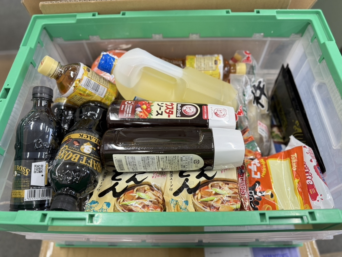 集められた食品