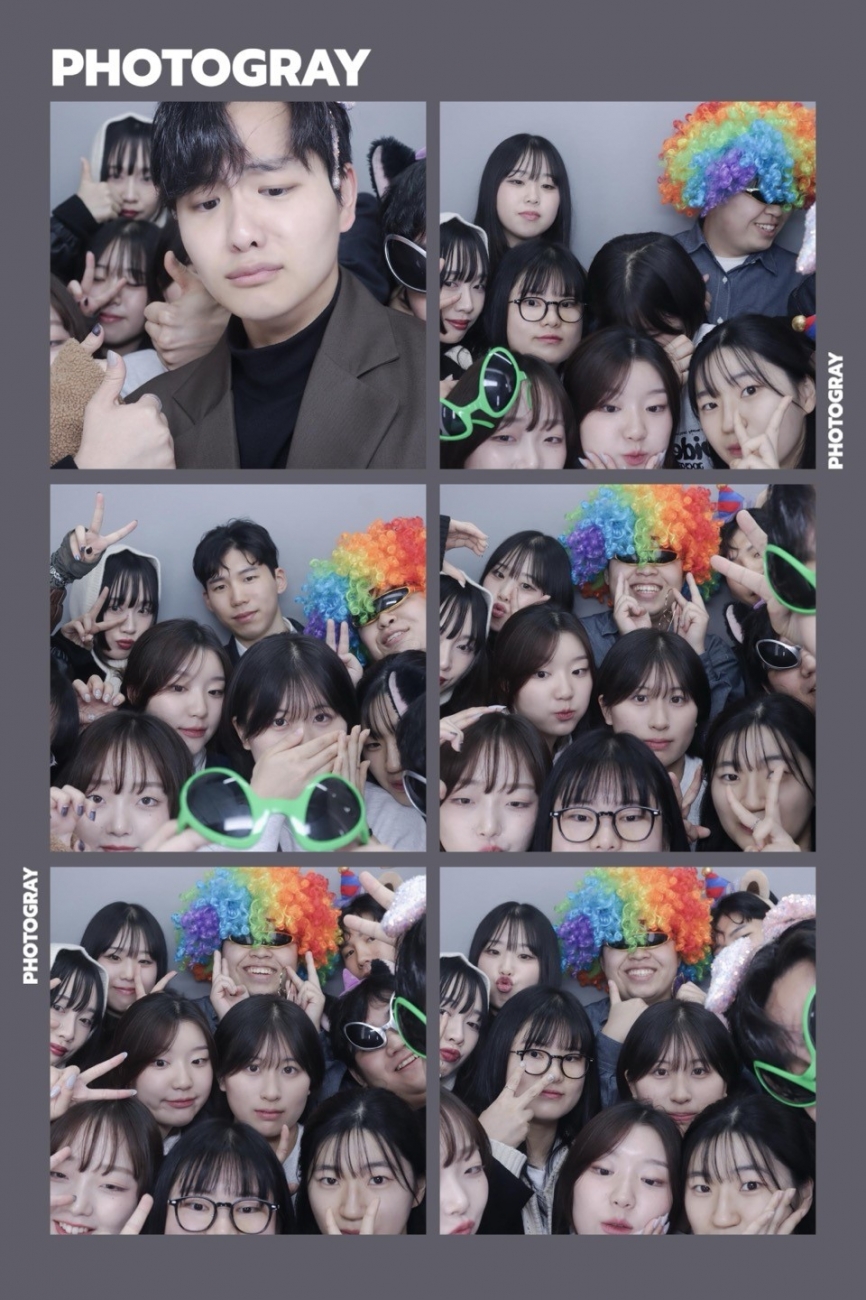 ソウルで学科の友達と撮った写真