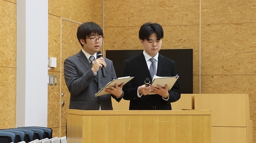 司会を務めた放送協会学生