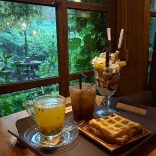 友人と行ったカフェ