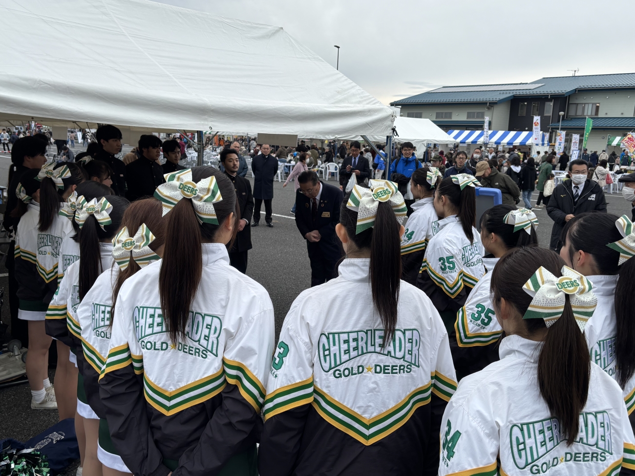  東松島市の渥美巖市長から激励をいただきました