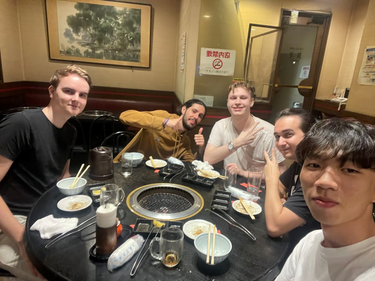 ほかの留学生との食事