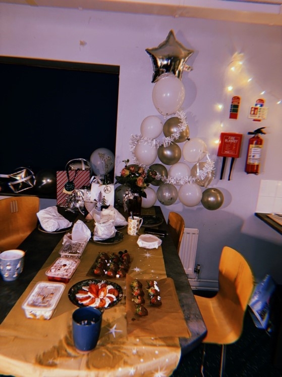 クリスマスパーティーのようす