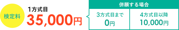 検定料　1学科目 35,000円