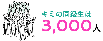 キミの同級生は3,000人