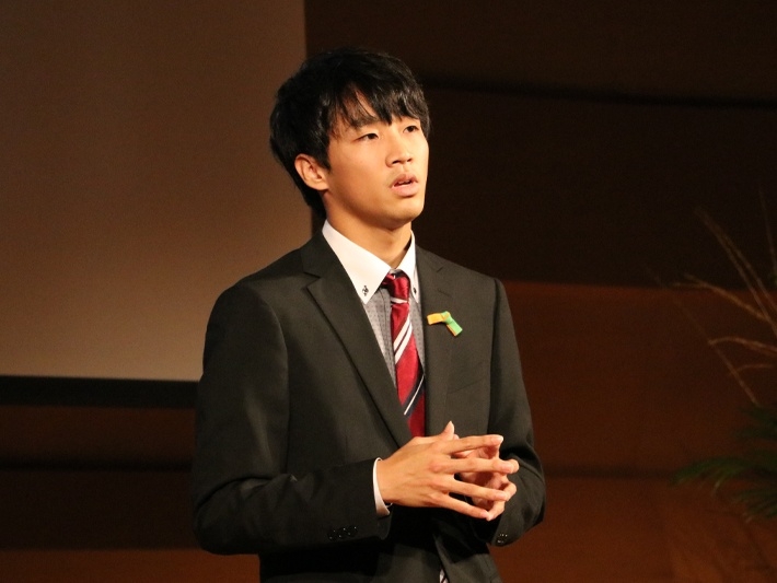 水留永翔さん（英語学科3年） 