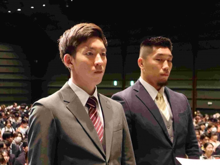 学長賞（前田秀隆さん　スポーツ・健康科学研究科修士課程スポーツ・健康科学専攻）