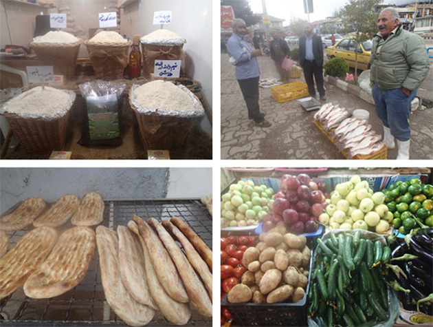 カスピ海地方の市場にて(2013年10月)