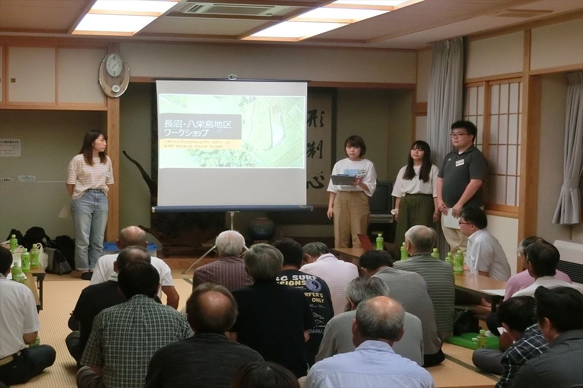 地域住民の方とのワークショップの様子