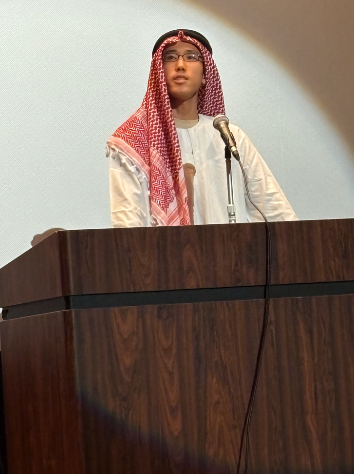 アラビア語2年 鹿沼菊太郎さん