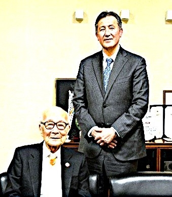 田中氏と学長