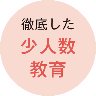 徹底した少人数教育