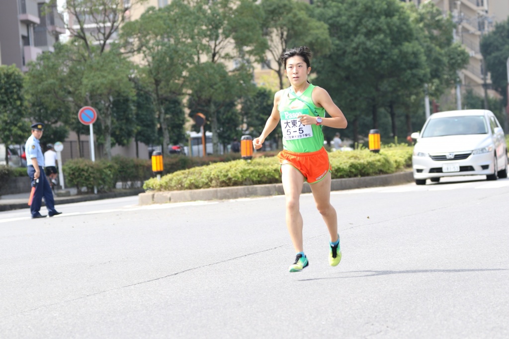 ５区：谷萩史歩（ｽﾎﾟｰﾂ科3年）