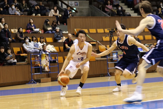 熊谷航選手（社会経済２年・PG）