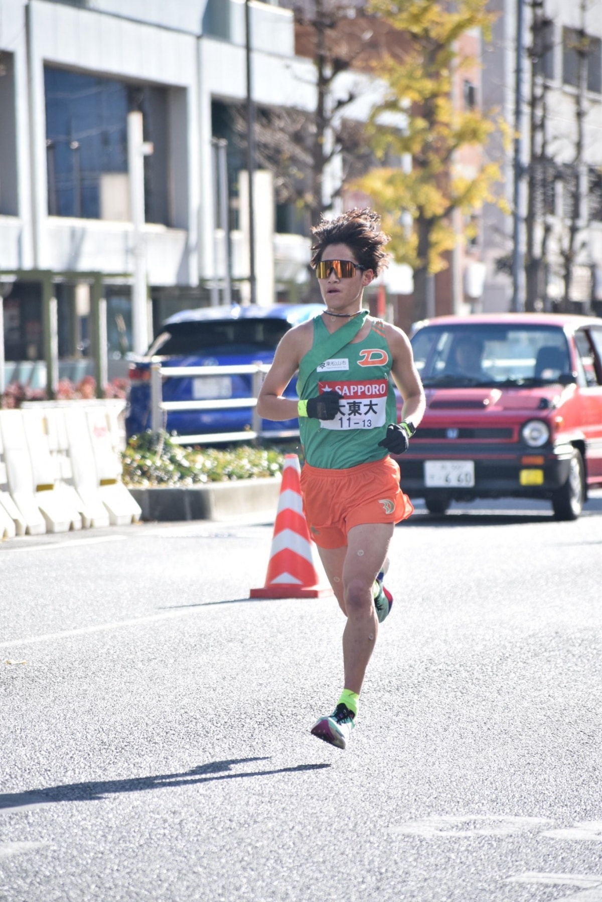 10区を走る主将の谷口辰熙選手
写真提供：スポーツ大東編集部