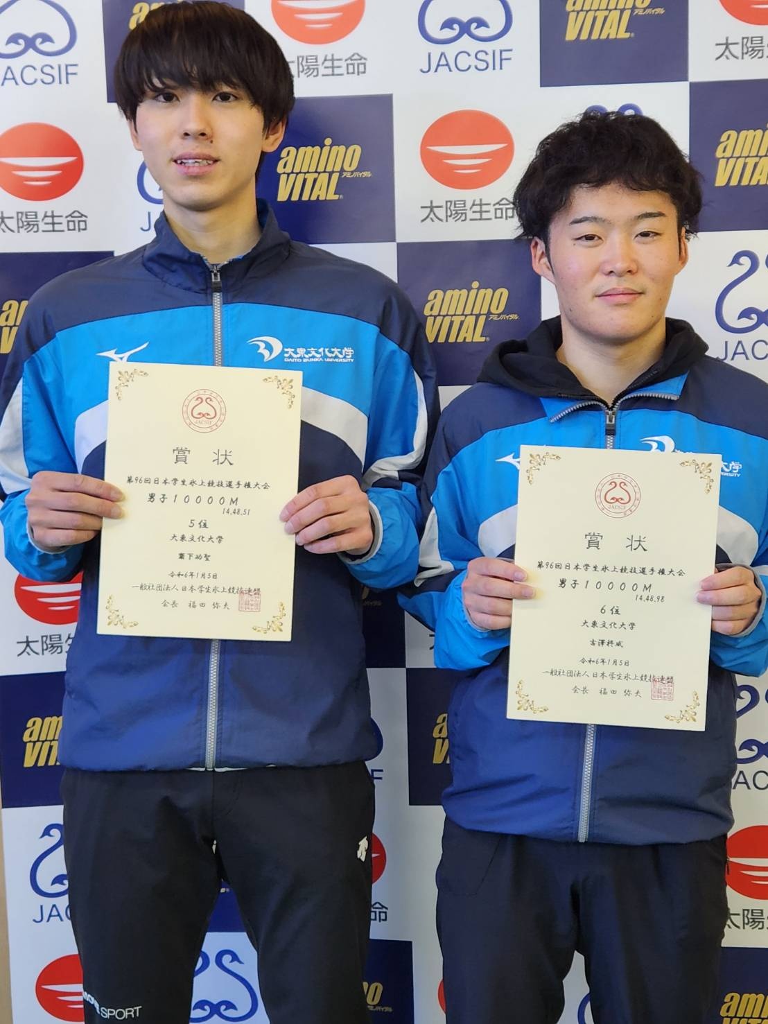 男子10000ｍ齊下選手・吉澤選手